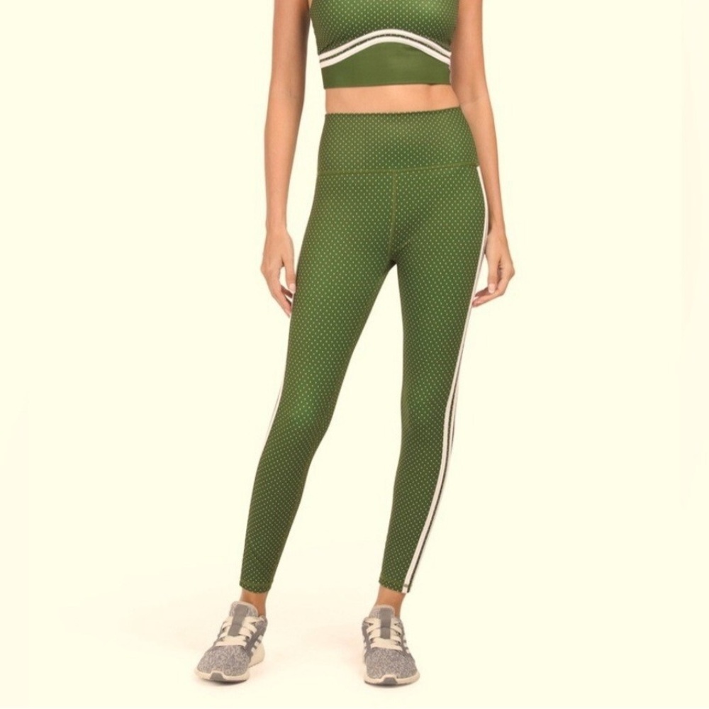 Wilo the Label Leggings Polka Dot Green Size XS‎ Women High Waisted Running Yoga